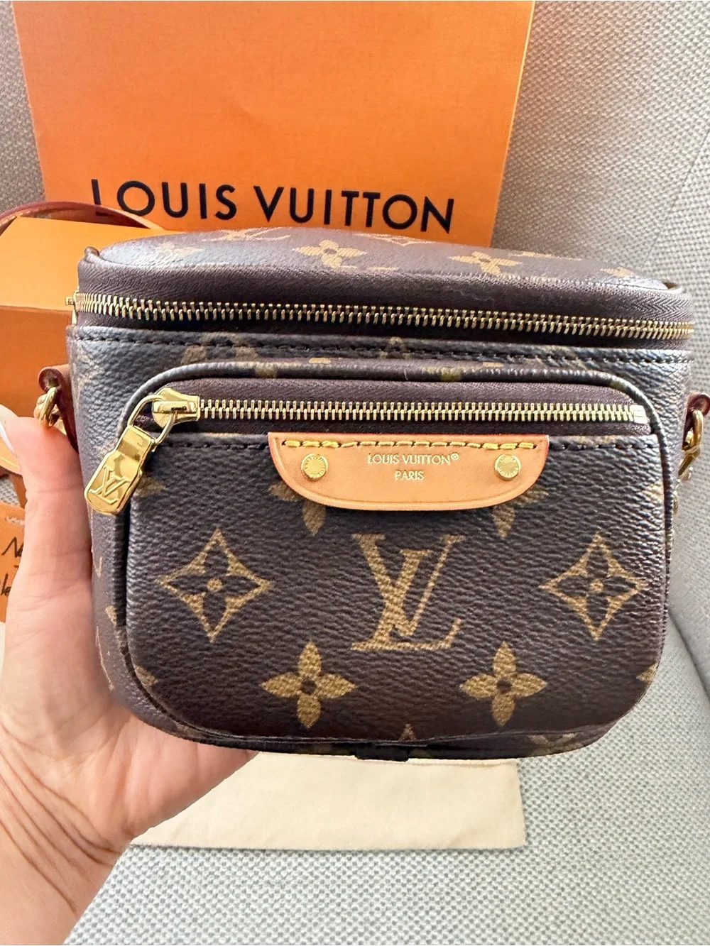Louis Vuitton Monogram Brown Mini Bumbag